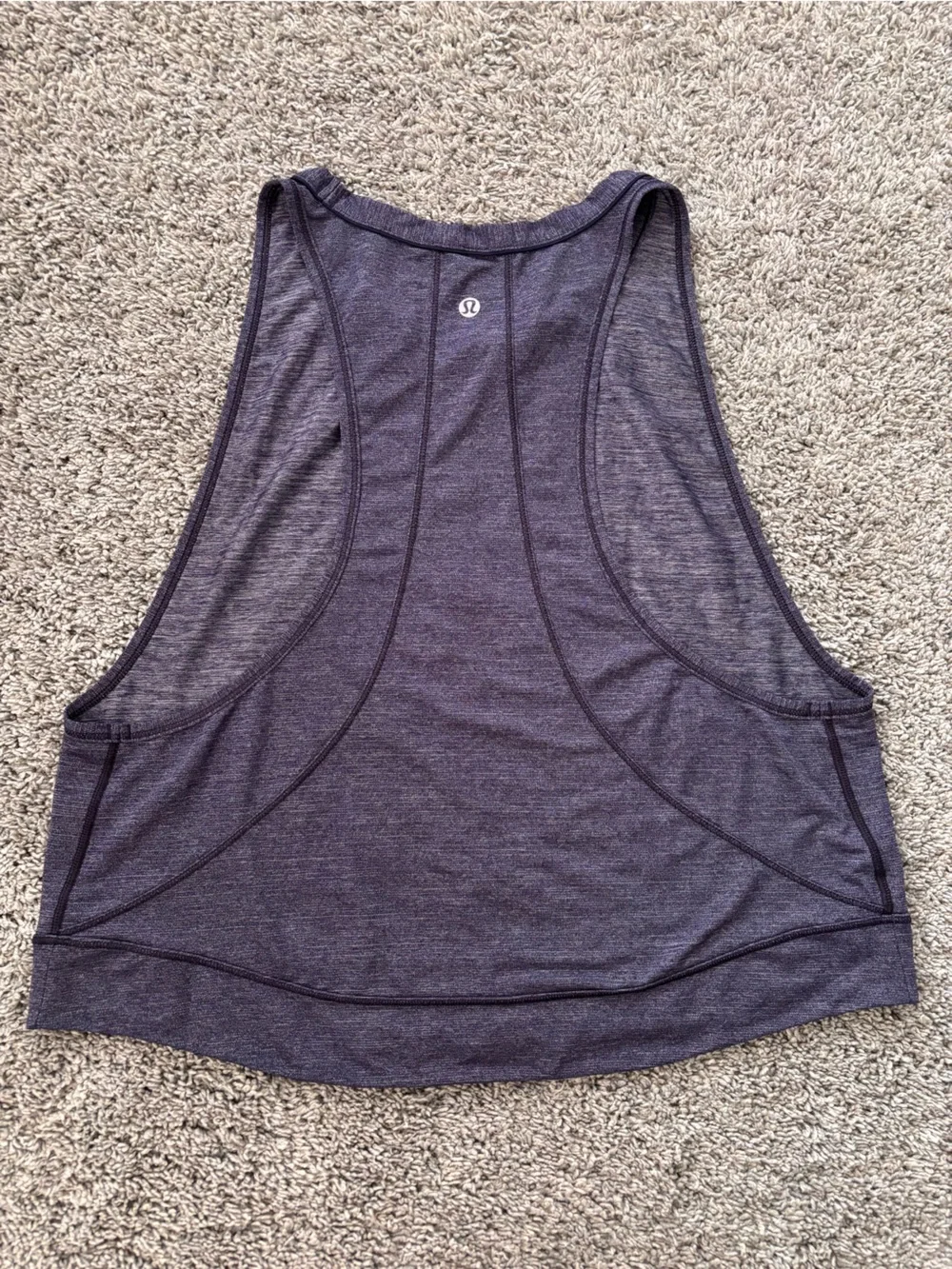 Lululemon Pace Perfect Loose Semi Cropped Athletic Tank Top Size 6 No size tag